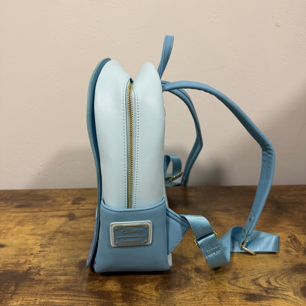 Loungefly Disney‎ The Little Mermaid Ariel Castle Mini Backpack NWT READ Stained - Picture 4 of 9